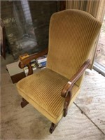 Walnut Armed Rocking Chair (Great Shape)