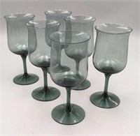 Vintage Lenox Smoke Gray Wine Glasses