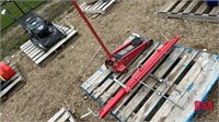 Red Iron & 3 Ton Floor Jack