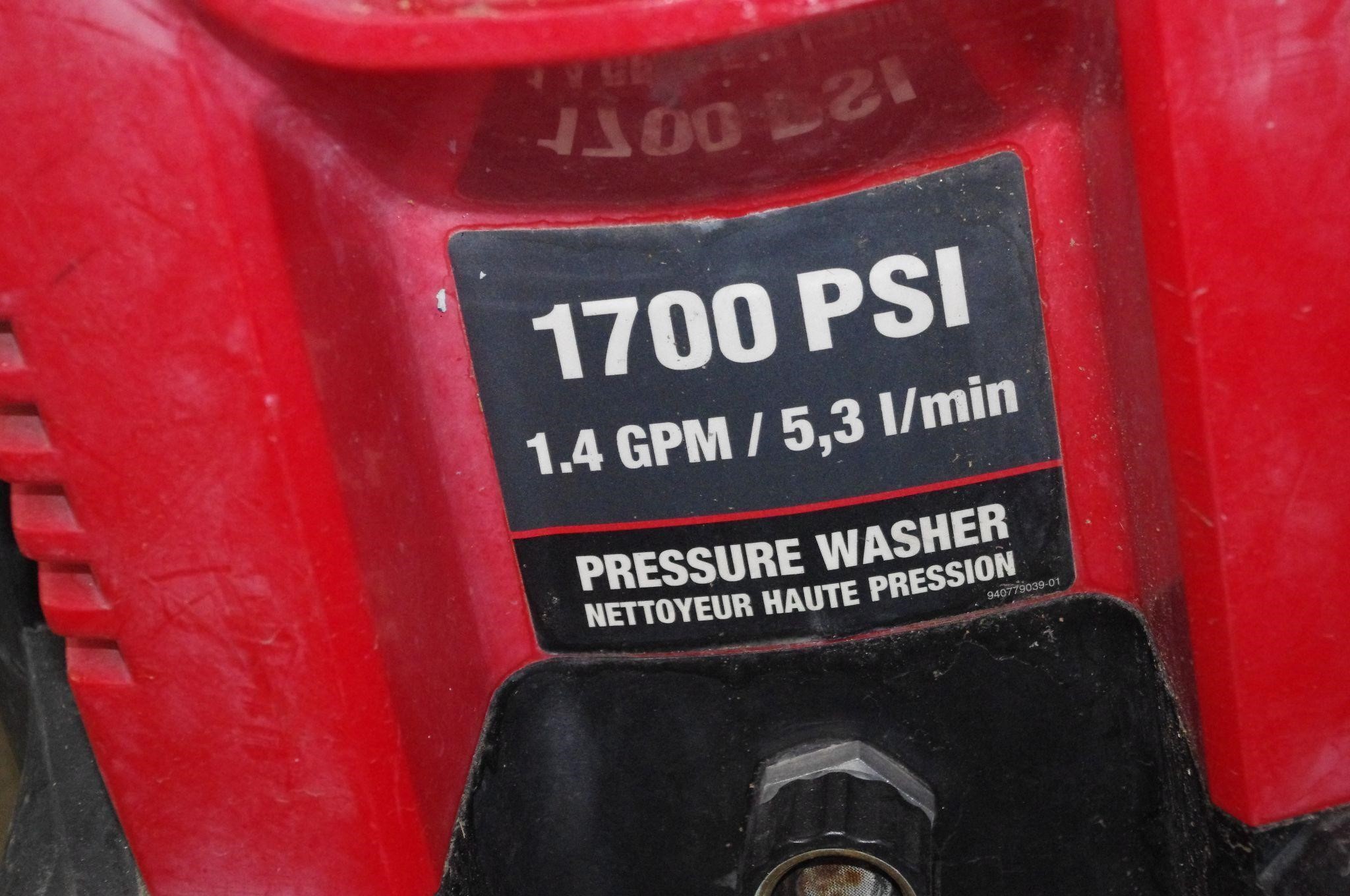 Powerstroke 1700 psi powerwasher