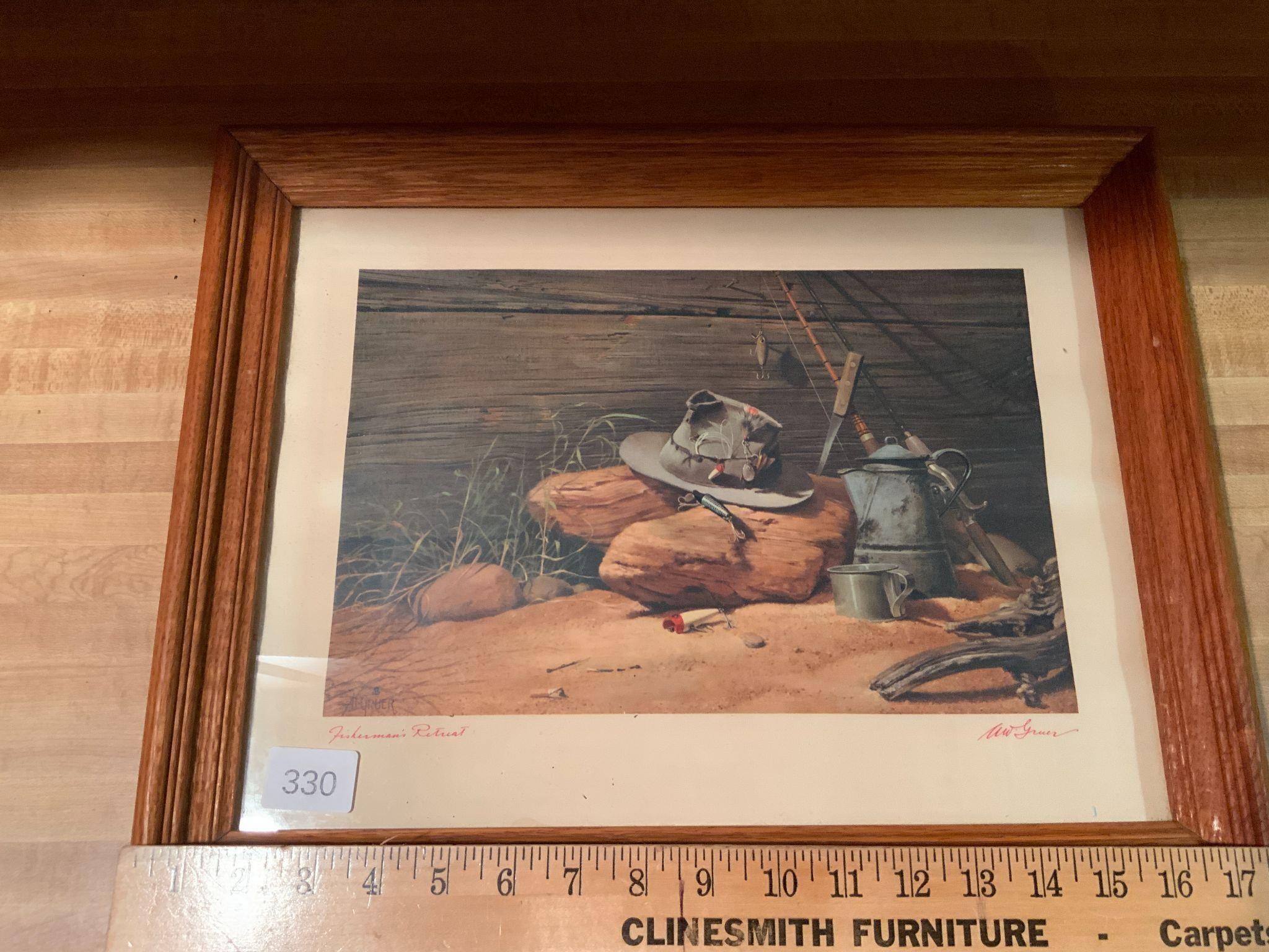 Al Gruer Fisherman's Retreat Signed Print