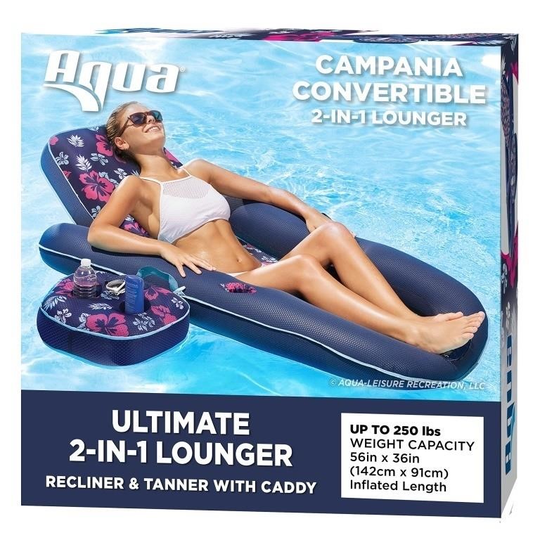 Aqua Campania Ultimate 2-in-1 Pool Float Lounge