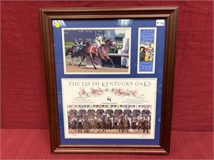 The 128th Kentucky Oaks, Framed, with ticket