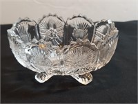 1907 Higbee Thistle Star Footed Master Salt Bowl