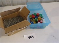 Box Of Dice & Marbles