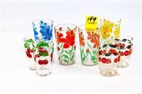 Assorted Decorated Juice Glasses