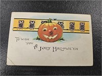 Antique A Jolly Hallowe'en Postcard- Series No.