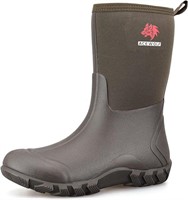 ACEWOLF Rain Boots for Men SIZE: 8 (BROWN)