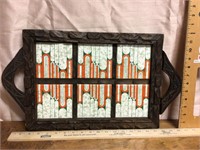 Tile art wall hanging or tray