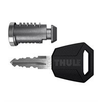 Thule 450400 One-Key System 4 Pack,Silver/Black