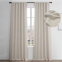 HPD Half Price Drapes BOCH-LN185-P Faux Linen Room