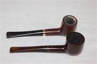 Pair of Pipes - 1/20 14k GF & Bradford Briar