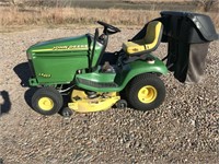 JD LX255 riding lawn mower 42" deck