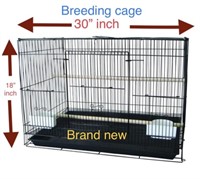 NEW- Bird Breeding Cage- Black, 30" x 18"