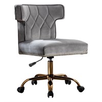 Recaceik Velvet Home Office Chair, Modern