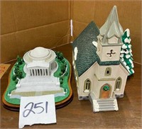 Miniature Buildings - Church & Jefferson Memorial