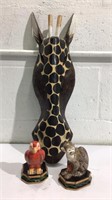 Monkey & Parrot S&P Shaker Giraffe Hanging M11C