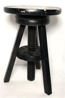 Antique Adjustable Height Piano Stool