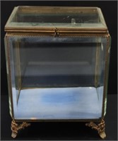 Bevel Glass & Brass Dresser Box