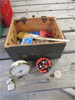 ammo crate w/lighter,clock & items