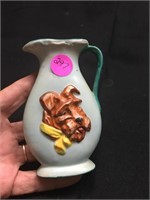 Ceramic Little Vase From Japan Puppy Terrior