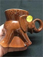 1974 Vintage FRANKOMA GOP Elephant Mug