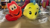 Disney Sebastian & Flounder plushies