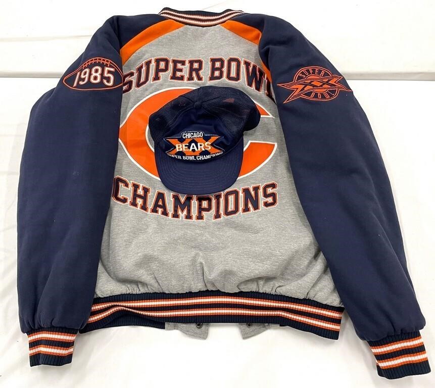 Chicago Bears Super Bowl Champion Jacket & Hat