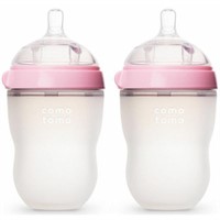 Como Tomo Silicone Baby Bottle Pack Pink 2 x 250