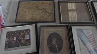 7 Wall Prints in Picture Frames