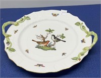 Herend Rothschild Chop Plate with Handle
