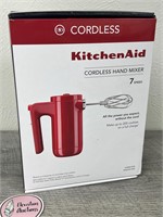 New cordless red Kitchen Aid mixer