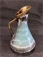 VTG Drip Glaze Pottery Ewer w/ Shanks Sticker