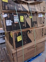 Pallet of 3 Wall Sets & 48" Seated Shower Receptor