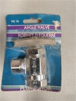 (New)  Plumb shop Angle value  shut-off for 1/2