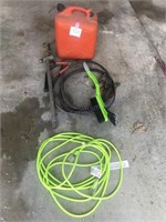 Drop cord, clamp,  hammer, windshield