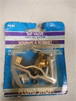 (New) PLUMB SHOP, TAP VALVE FOR 3/8" TO 1" O.D.