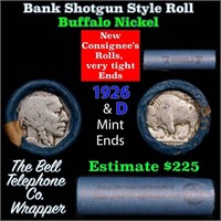 Buffalo Nickel Shotgun Roll in Old Bank Style 'Bel