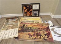 Vintage Calendar, Wild West Poster & More