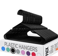 ($39) Utopia Home Plastic Hangers - 80 pcs