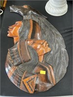 Carved Wood Wall Plaque