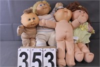 Four Cabbage Patch Dolls