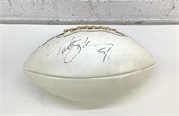 Unknown autographed football