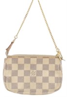 Louis Vuitton Light Damier Mini Pochette Bag