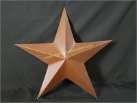 Rustic 22" Metal Star Decor