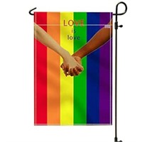 New Love Is Love Rainbow Pride Garden Flag,12×18