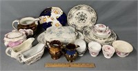 Antique Porcelain Lot: Transferware, Lustre & More