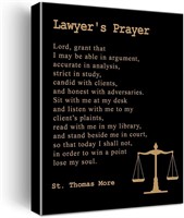 Lawyer's Prayer Quote Canvas Print