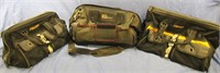 3 CANVAS ZIPPERED TOOL BAGS- AWP & STANLEY