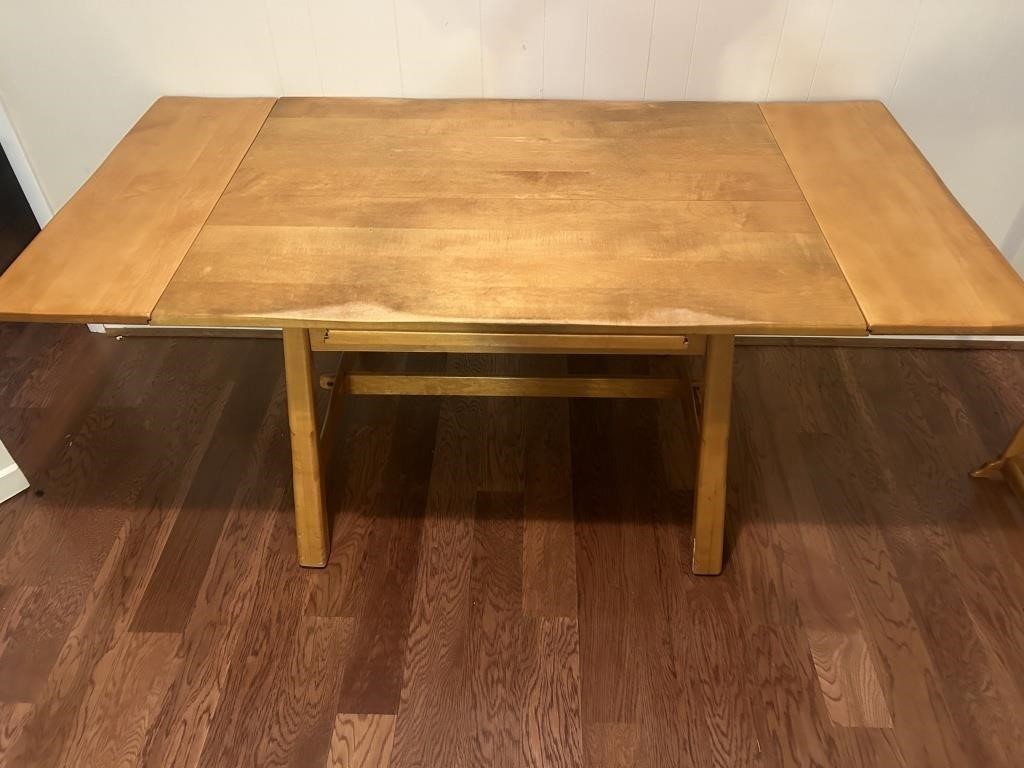 Vilas Double Draw Leaf Wood Dining Table